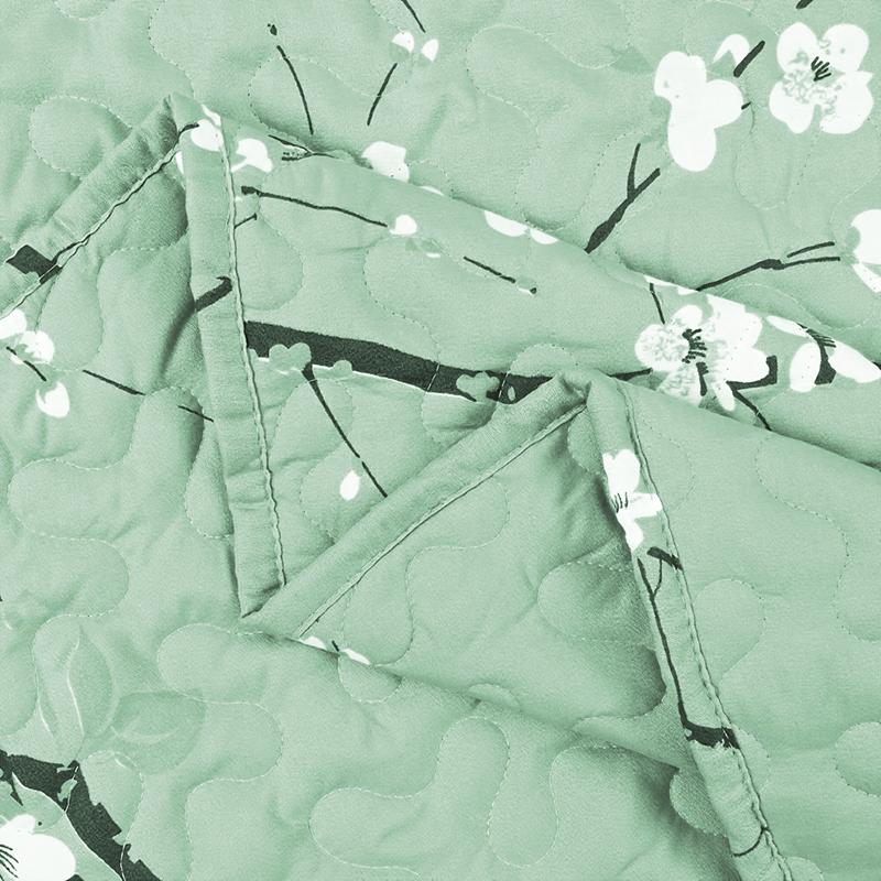 3 Spring and summer flower quilt sets (1 quilt +2 pillowcases, Without Pillow Core), light beige soft, breathable and warm bedding, suitable for all seasons, bedroom bedding, air-conditioned cotton quilt, lightweight and comfortable, home decoration gift