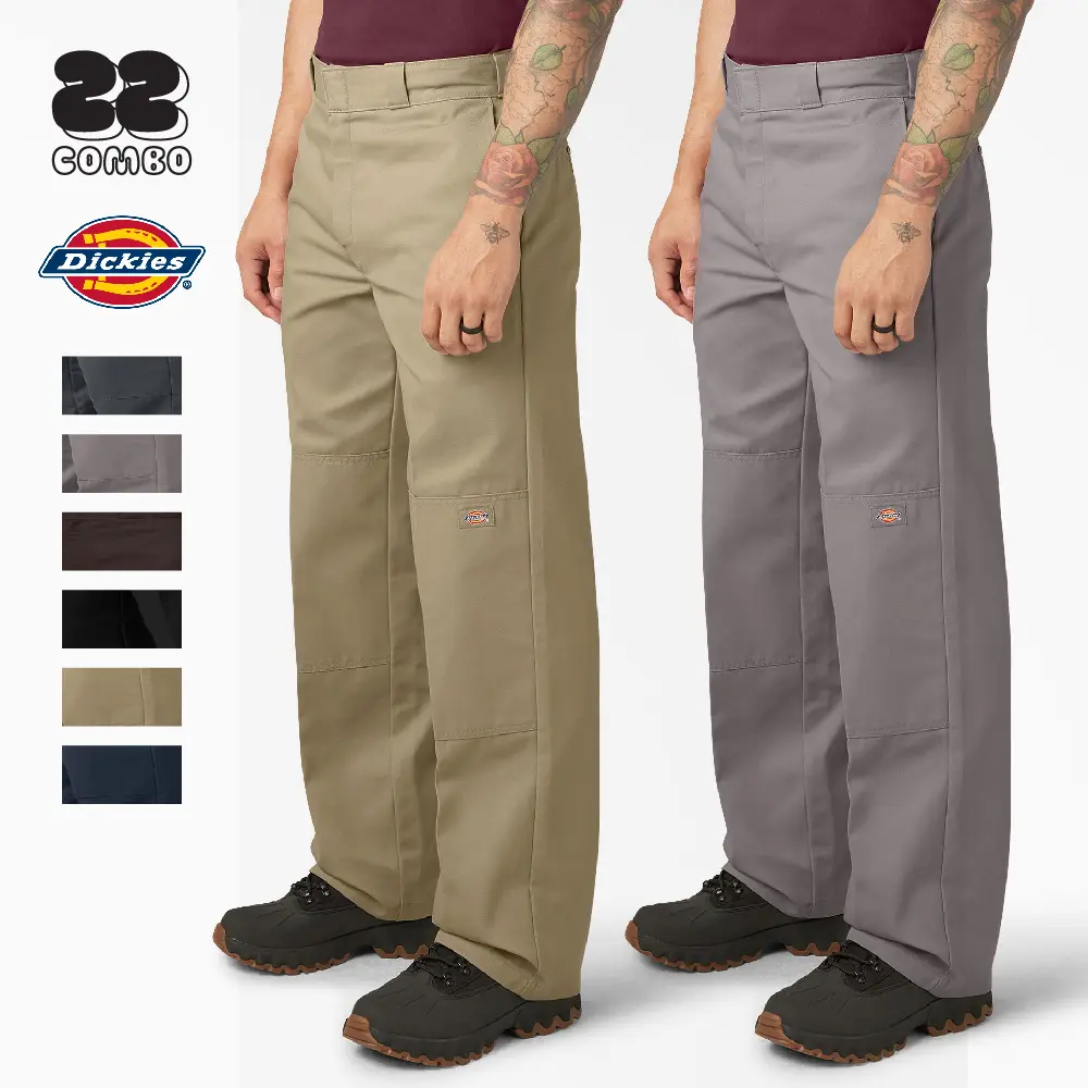 Dickies Men's 85283 Classic Loose Fit Twill Work Pants, Plain Stylish Casual Trousers with Double Knee, Menswear, Mens Clothing, Men's Pants, Preppy, Sexy