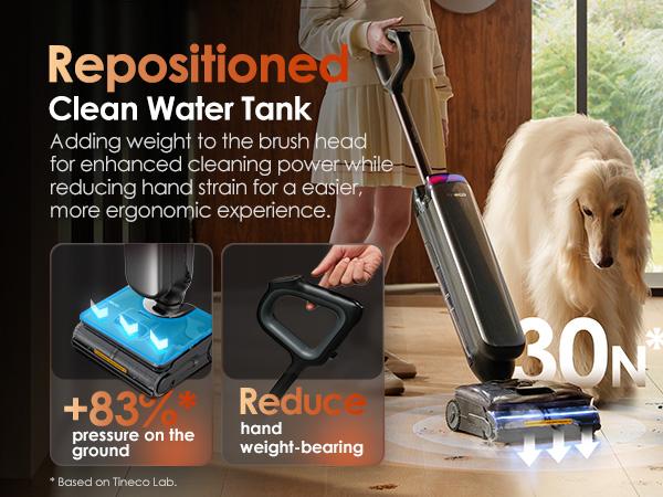 Tineco Floor One S9 Artist Steam Wet Dry Vacuum Cleaner, High-temp Steam Cleaning, 22kPa Suction, 360° SmoothDrive, Anti-Tangle Design, 185°F Flashdry, Long Runtime, 180° Lay-Flat Tineco Floor One S9 Artist Steam Wet Dry Vacuum Cleaner, High-temp Steam Cleaning, 22kPa Suction, 360° SmoothDrive, Anti-Tangle Design, 185°F Flashdry, Long Runtime, 180° Lay-Flat