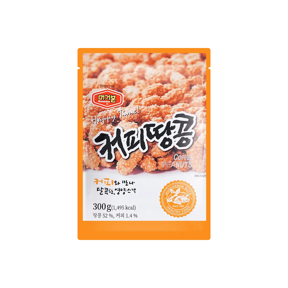 MURGERBON Korean Honey Coated Peanuts Snack 300g - Healthy Nut Treat, Sweet & Crunchy Korean Food