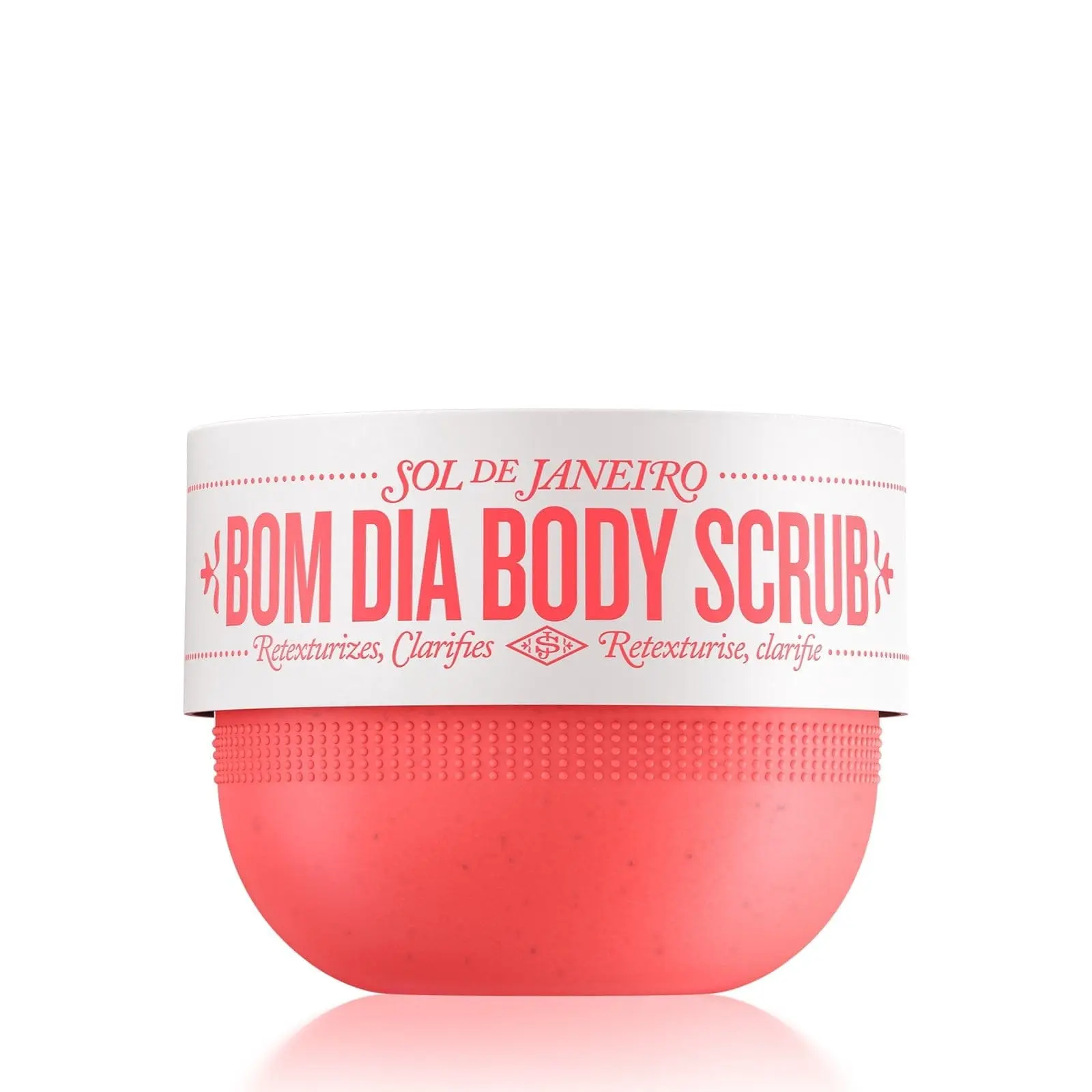 Sol de Janeiro Bom Dia Full Body Botanical Exfoliating Scrub - AHA/BHA Resurfacing Complex, Sorbitan Isostearate, Vanilla Scents, Black Amber Plum & Jasmine Flower Fragrance, Retexturizes, Clarifies Clogged Pores for Smooth Radiant Skin