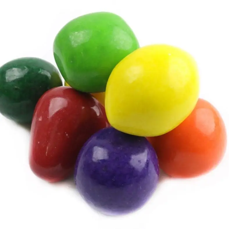 Mega-Sized Fruit-Shaped Bubblegum - 32 oz Bulk Pack, Bubblegum Flavored, Fruity Chewy, Colorful Mixed Assorted Colors, Large Gumballs, Ambient Sweet Candy, 12-Month Shelf Life, Unique Viral Snacks