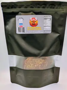 SNS V.A. Garlic Pepper 4 oz Savory Blend Balances Pungent Garlic with Zesty Black Pepper & Salty Finish USDA Cuts Beef Jerky Snack  Dried Natural Flavor