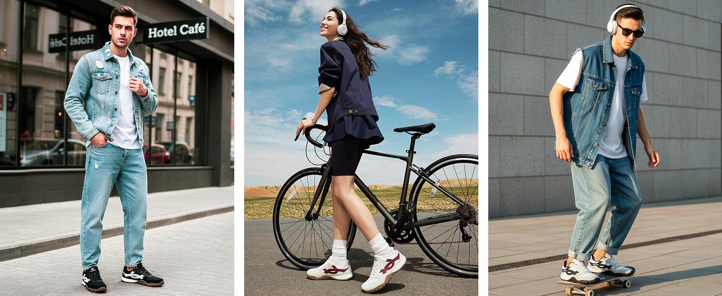 HOBIBEAR Mens Wide Toe Box Running Shoes/Womens Lightweight Walking Sneakers for Jogging SpringStatements