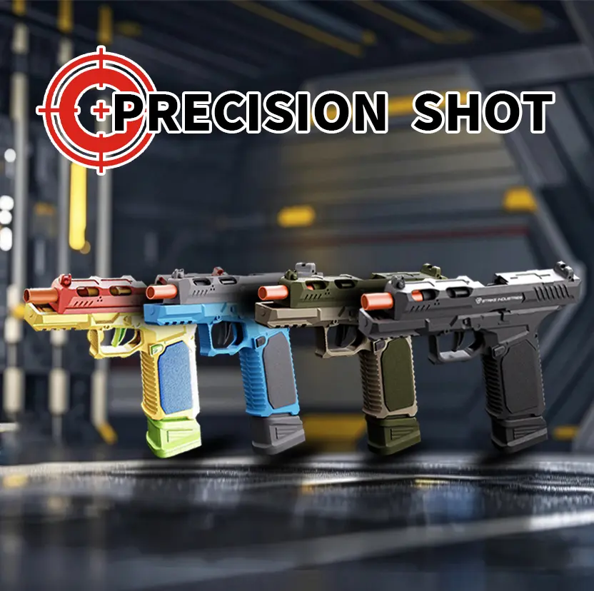 SIG17 Toy model, includes 100 bullets, outdoor toy for children, with a bright orange, non-removable muzzle—a safe and highly entertaining outdoor toy model that makes a great holiday gift.