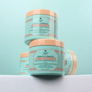 Nature Spell Growth Complex Hair Mask 13.52 Fl Oz - Salt Free Hair Mask Infused with Ayurvedic Herbs