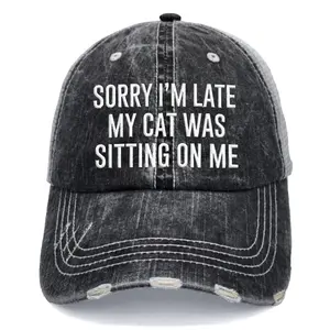 Sorry I'm Late Embroidered Hat