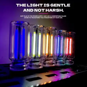 1PCS LED car USB ambient light touch light bedroom bedside night light car decoration light romantic mini glass bottle