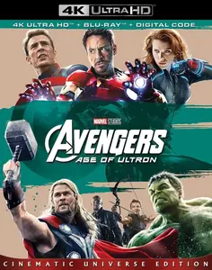 Avengers: Age of Ultron  [4K ULTRA HD BLU-RAY MOVIE] With Blu-Ray, 4K Mastering, Ac-3/Dolby Digital, Dolby, Dubbed, Subtitled, 2 Pack