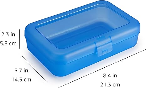 1-4 Pack Pencil Box, , Blue, Solid Multi Colours Material Polypropylene Style pencil box Item Weight 0.21 Pounds 1-4 Pack Pencil Box, , Blue, Solid Multi Colours Material Polypropylene Style pencil box Item Weight 0.21 Pounds