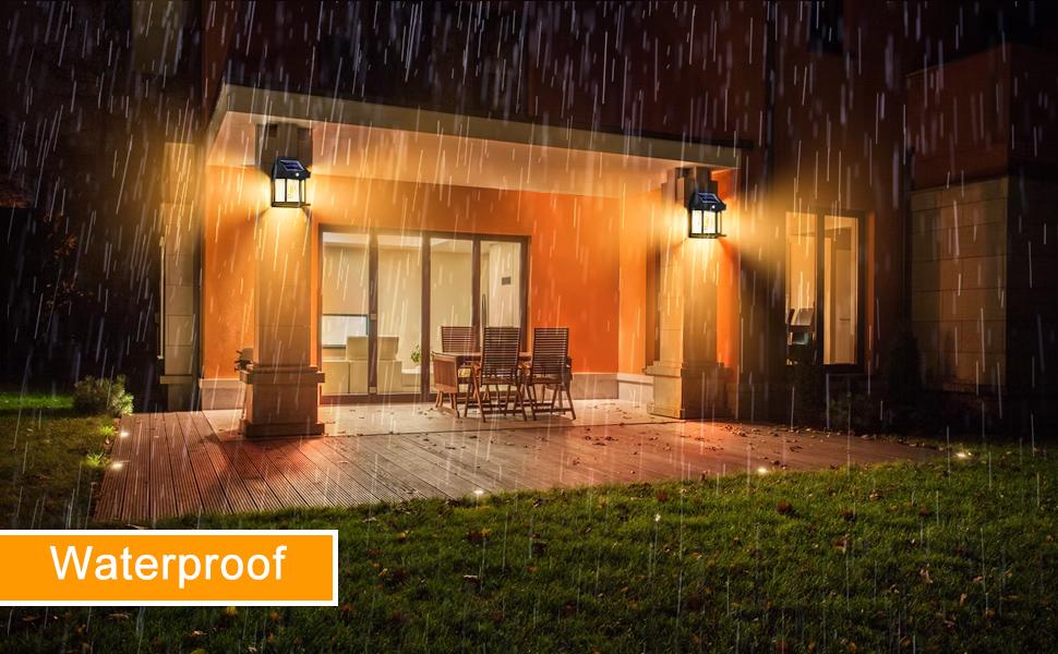 Solar Lights Outdoor, Dusk to Dawn Solar Wall Sconce Motion Sensor, 3 Lighting Modes Waterproof Solar Security Wall Lantern Light Fixtures for Garden Yard Patio Fence Outside Decorative tube