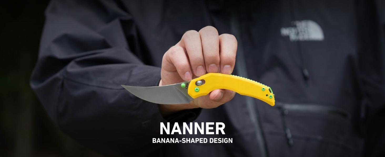 CJRB Nanner Tool Knife Designed by Dusty Rhodes with AR-RPM9 Steel Blade and G10 Handle Folding Knives for Man, Camping and Everydaycarry