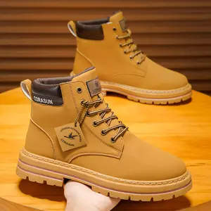 Men's Outdoor Low Top Training Hiking Boots PU Upper PVC Sole Casual Comfortable Trekking Shoes for Hiking Camping Travel