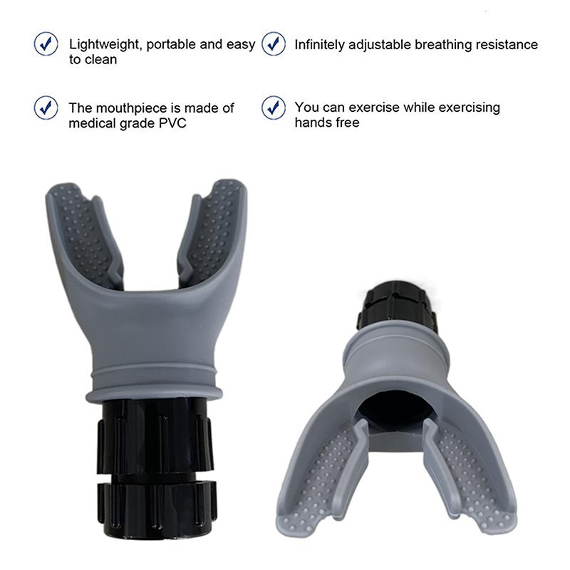 Breathing Trainer Exercise Lung Trainer Silicone Mouthpiece Exercise Training Equipment for Household Healthy Care Accessories