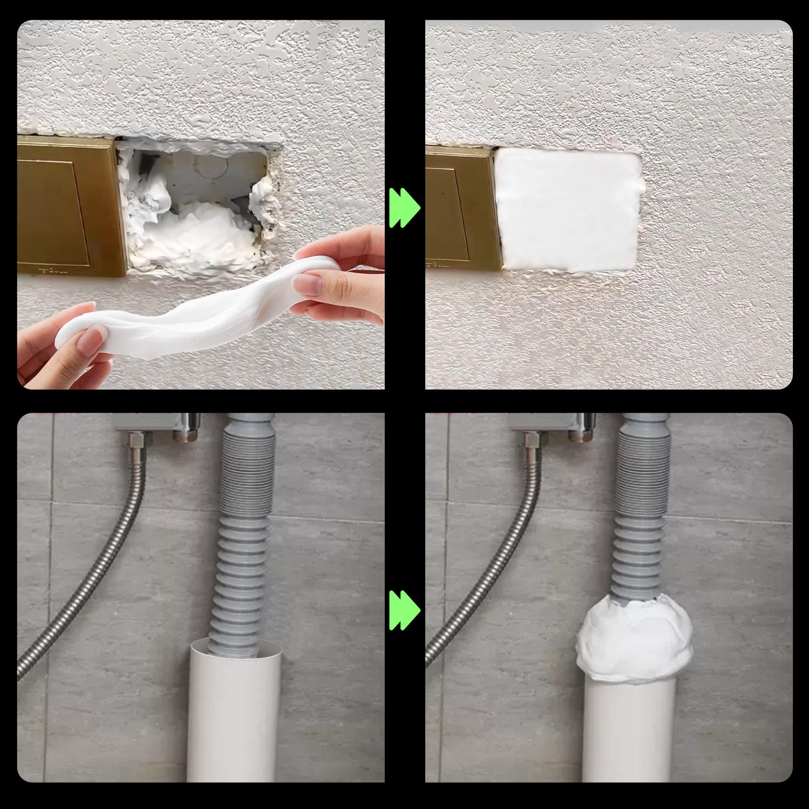Waterproof Sealant Mastic Repair Wall Holes for Wall Hole , Drain Connection, Quick Mending Mud, Air Conditioning Hole Waterproof Seal Putty 5 Counts