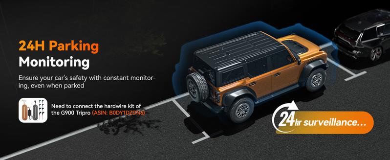 WOLFBOX G900 Tripro Cabin Version 3 Channel 4K Rear View Mirror Camera STARVIS 2 IMX678 Night Vision 4K+1080P+2.5K Front Inside and Rear Mirror Dash Cam 5.8GHz WiFi Voice Control Includes 256GB Card TikTokShopHolidayHaul