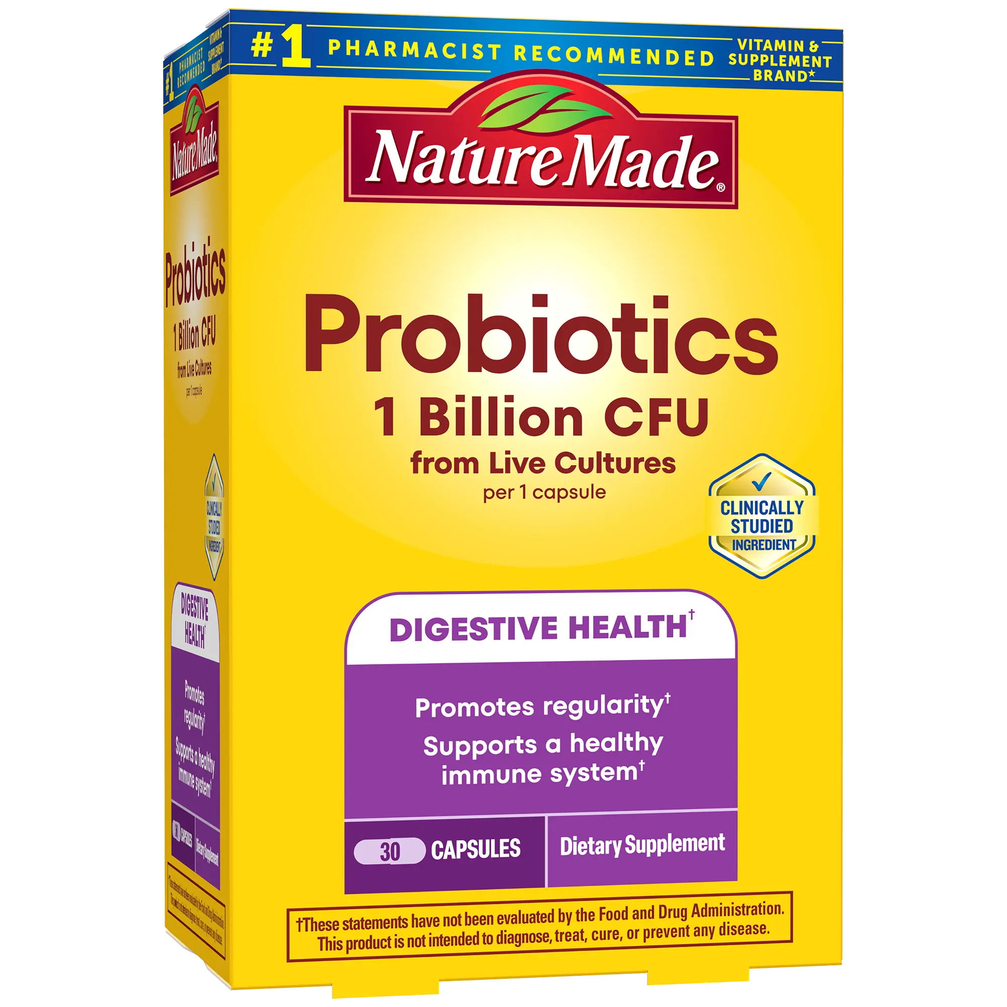 Probiotics 1 Billion CFU From Live Cultures Capsules