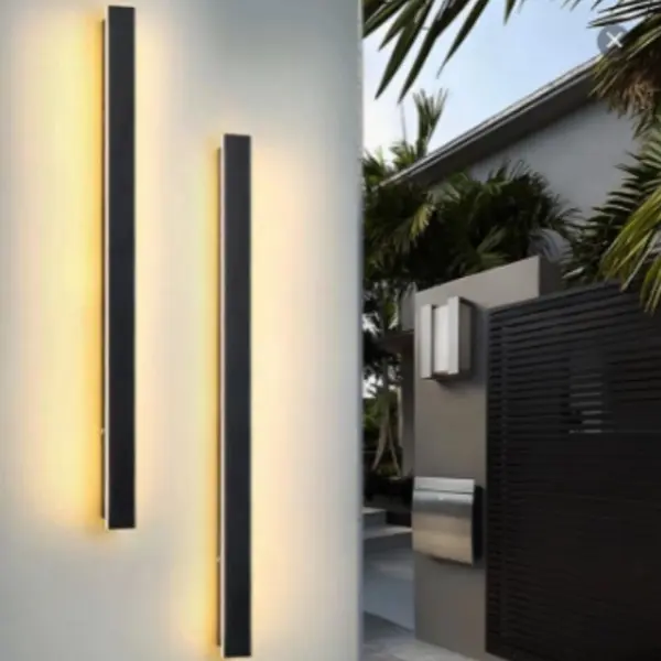 Modern Outdoor Wall Sconce - IP65 Waterproof LED Dimmable Glare-Free Patio Light, Sleek Stainless Steel Acrylic-Steel Accent Lighting Outdoor Wall Light for Garden Porch, Patio Lights, Accent Lighting Outdoor Wall Lights