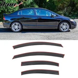 Window Visors In-Channel Rain Vent Guard for Honda Civic Sedan 2006-2011