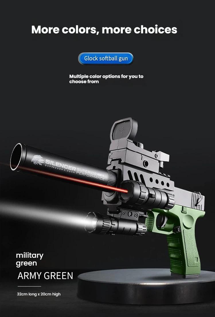 2026 Viral Glock & 1911 Shell-Ejecting Soft Bullet Toy Gun | Manual Blaster Pistol Model | Fun Collectible Hobby Toy for Kids | Safe Launch Play  Kids Collectible Hobby Toy Realistic Pistol Model | Kids Collectible Hobby Gun Toy