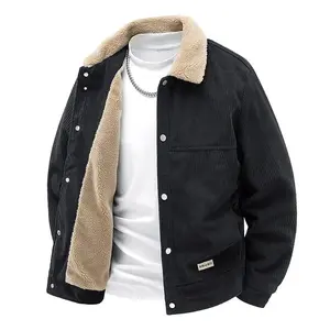Faux Fur Shearling Corduroy Jacket