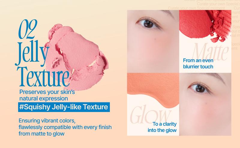 fwee Mellow Dual Blush | Dual Color, Jelly Texture, 12 Colors, Longwear, Long-lasting | 7.2g