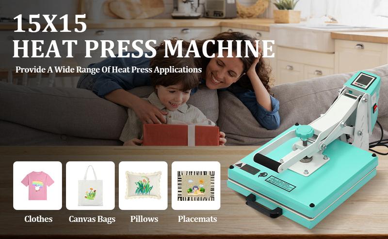 【GARVEE】Heat Press Machines in Multiple Sizes (16x24, 16x20, 15x15 Inch) with Digital Sublimation Technology, Fast Heating, Large Panels for T-Shirts, Mugs, Hats, Plates, Caps, Canvas Bags, Pillows, and Placemats