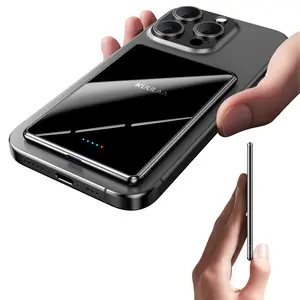 KUULAA Magnetic Power Bank, 5,000mAh Wireless Portable Charger , PD Fast Charging for Magsafe Battery Pack with USB-C, Chargeable iPhone 17/16/15/14/13/12 Series
