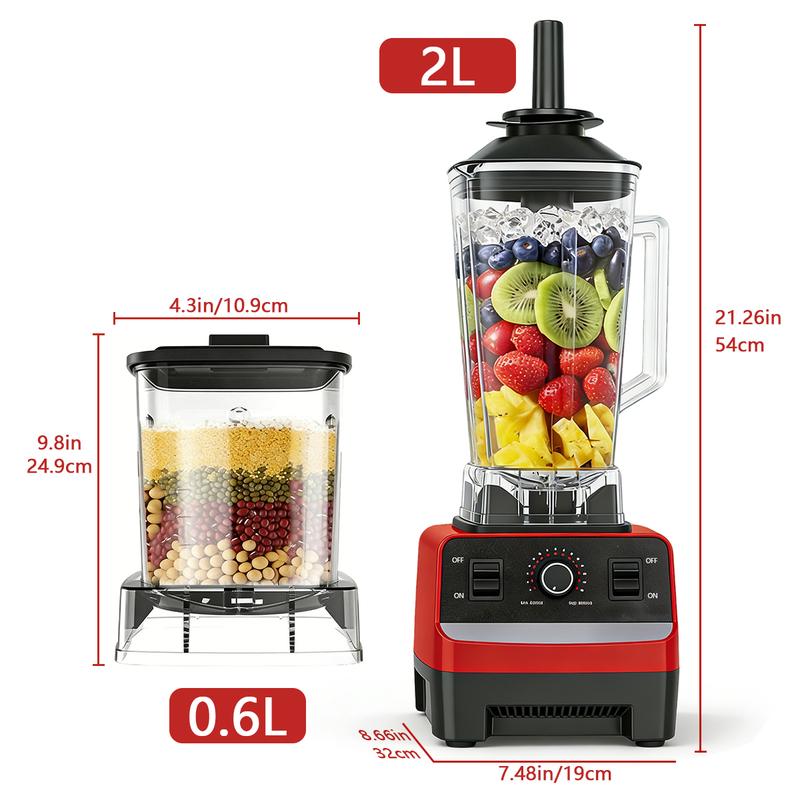 Slushie Machine Juicers Machines High Speed Blender 2-in-1 Countertop 600-Watt 68 Oz for s Shakes Ice Crush & Frozen Drinks Smoothie Professional Powerful