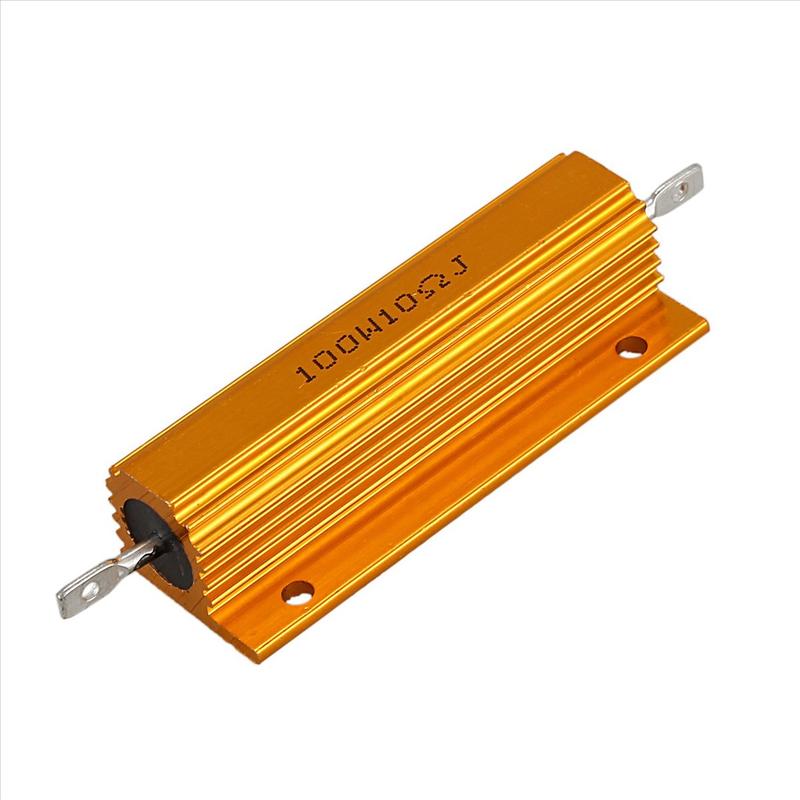 3X Gold Aluminum Clad Power Resistor Resistance 100W, 10 Ohm 10R
