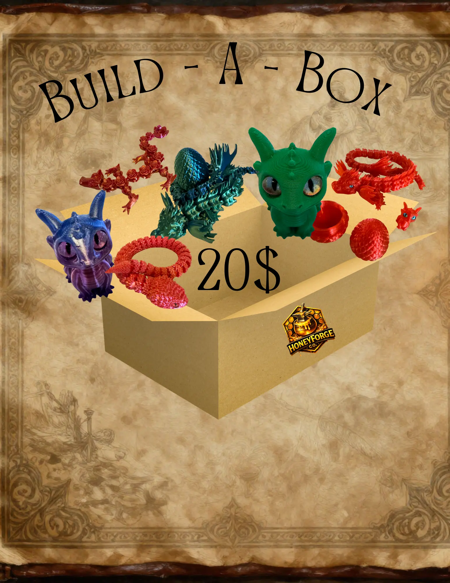 HoneyForge Dragon Collectible Bundle