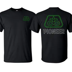 Pioneer Seed Logo 2-Sided T-Shirt American Farmer Tee Farm Life Shirt Vintage Style Short Sleeve Crewneck Farm Wear For Him For Her