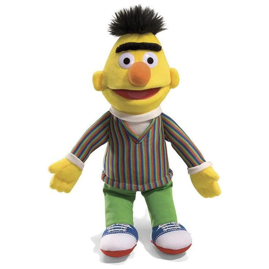 GUND Sesame Street 14-in Bert Stuffed Animal - Stands 14” Tall, Cute Stuffed Animal with Accurate Details, Kids’ Adorable Plush Toy, Soft Adorable Stuffed