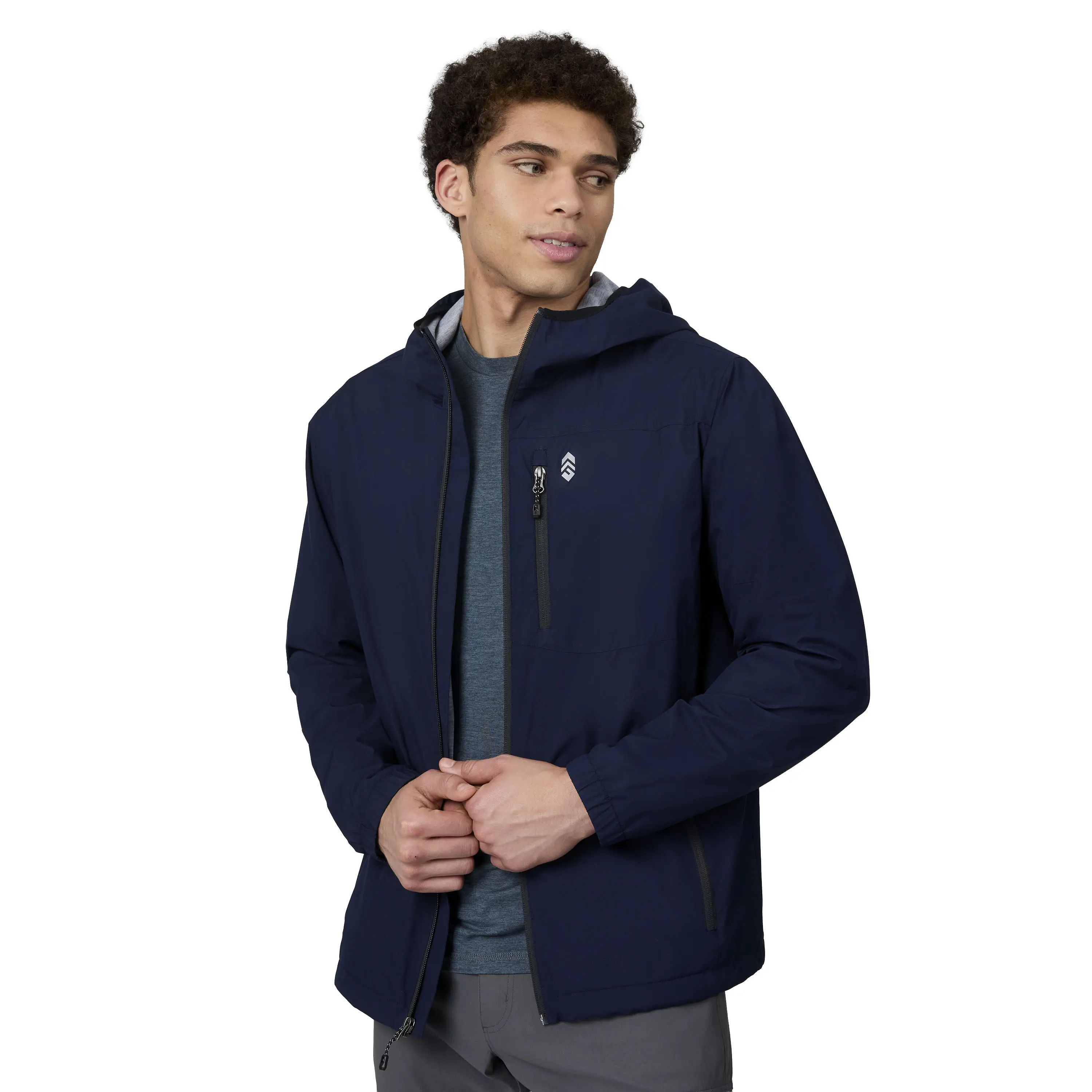 Free Country Men's Agile II Windshear Jersey Coat - Stretch Fabric, Soft Chic Menswear Top for Cold-Weather Wear