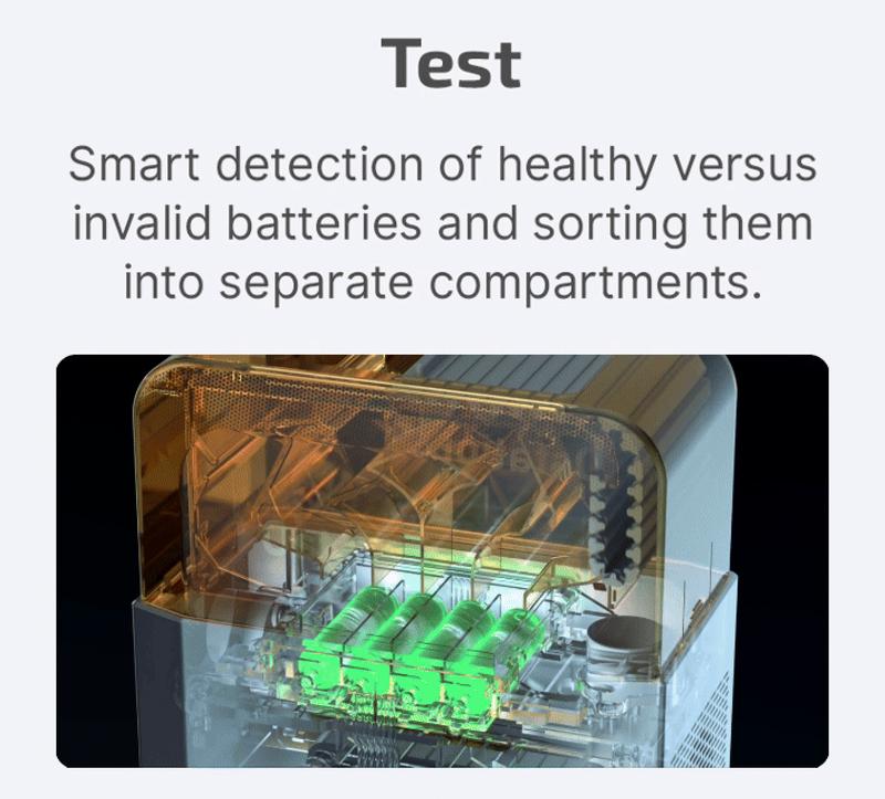 OLIGHT Ostation X Battery Charger for NiMH AAA Rechargeable Battery, Charging, Testing, Storage, 3-in-1 Automatic Design
