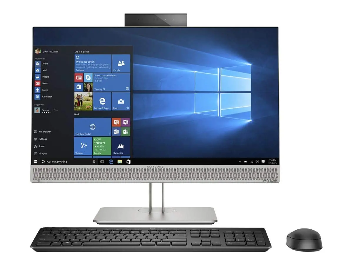 HP EliteOne 800 G5 All-in-One Computer - Core i7 i7-9700 - 8 GB RAM - 256 GB SSD - 23.8" 1920 X 1080 Touchscreen Display - Desktop - Windows 10 Pro 64-bit - Intel UHD Graphics 630 - DVD-Writer -