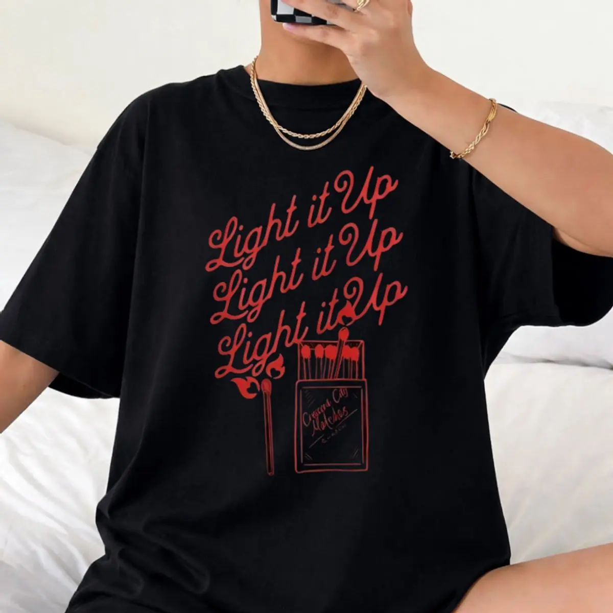 Comfort Colors Bryce Quinlan Light It Up Crescent City Shirt, Ruhn Danaan Licensed Tee, Sarah J Maas Bookish Merch, Unisex Fitted Short Sleeve Tee, Casual Clothing