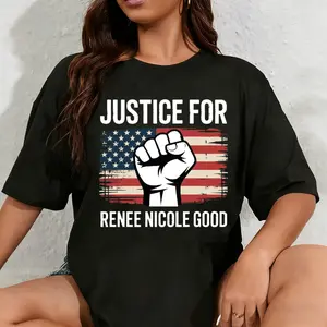 100% Cotton Unisex Justice for Renee Nicole Good T Shirts Womens Cool