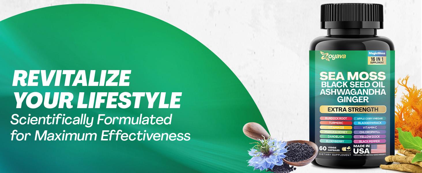 Zoyava Ultimate Wellness Trio: Sea Moss, Collagen, & Shilajit - Multivitamin All-in-1 Dietary Supplements - Made in USA - Highly Potent Ingredients for Fitness & Healthcare Zoyava Ultimate Wellness Trio: Sea Moss, Collagen, & Shilajit - Multivitamin All-in-1 Dietary Supplements - Made in USA - Highly Potent Ingredients for Fitness & Healthcare