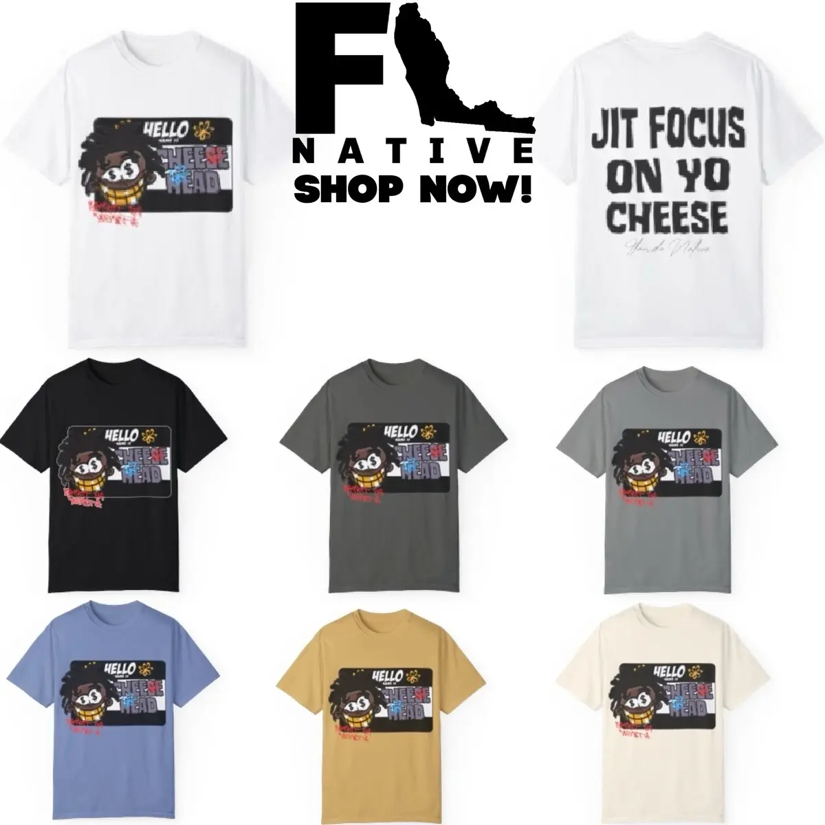 Flawda Native Cheesehead Tee - Men's T-Shirt - Underwear, Tops