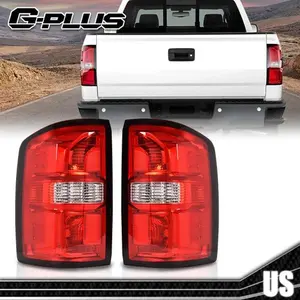 Red Tail Lights Brake Lamps Pair Fit For 2014-2018 GMC Sierra 1500 2500 3500 G-PLUS