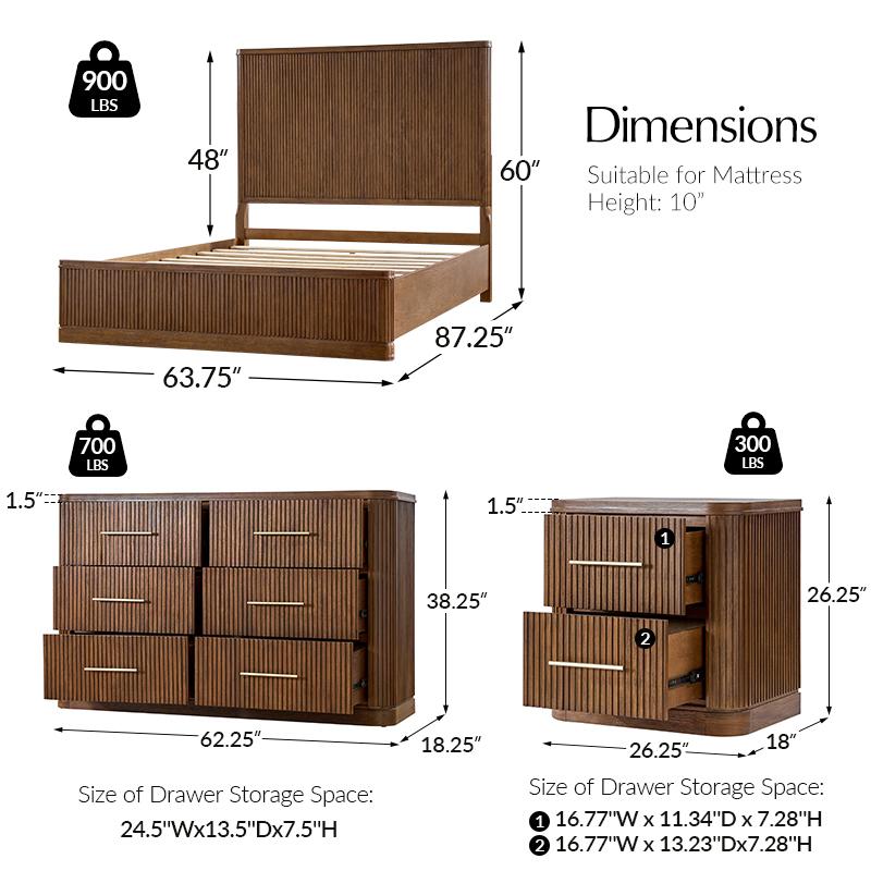 Hulala Bedroom Furniture Sets with Multiple Options