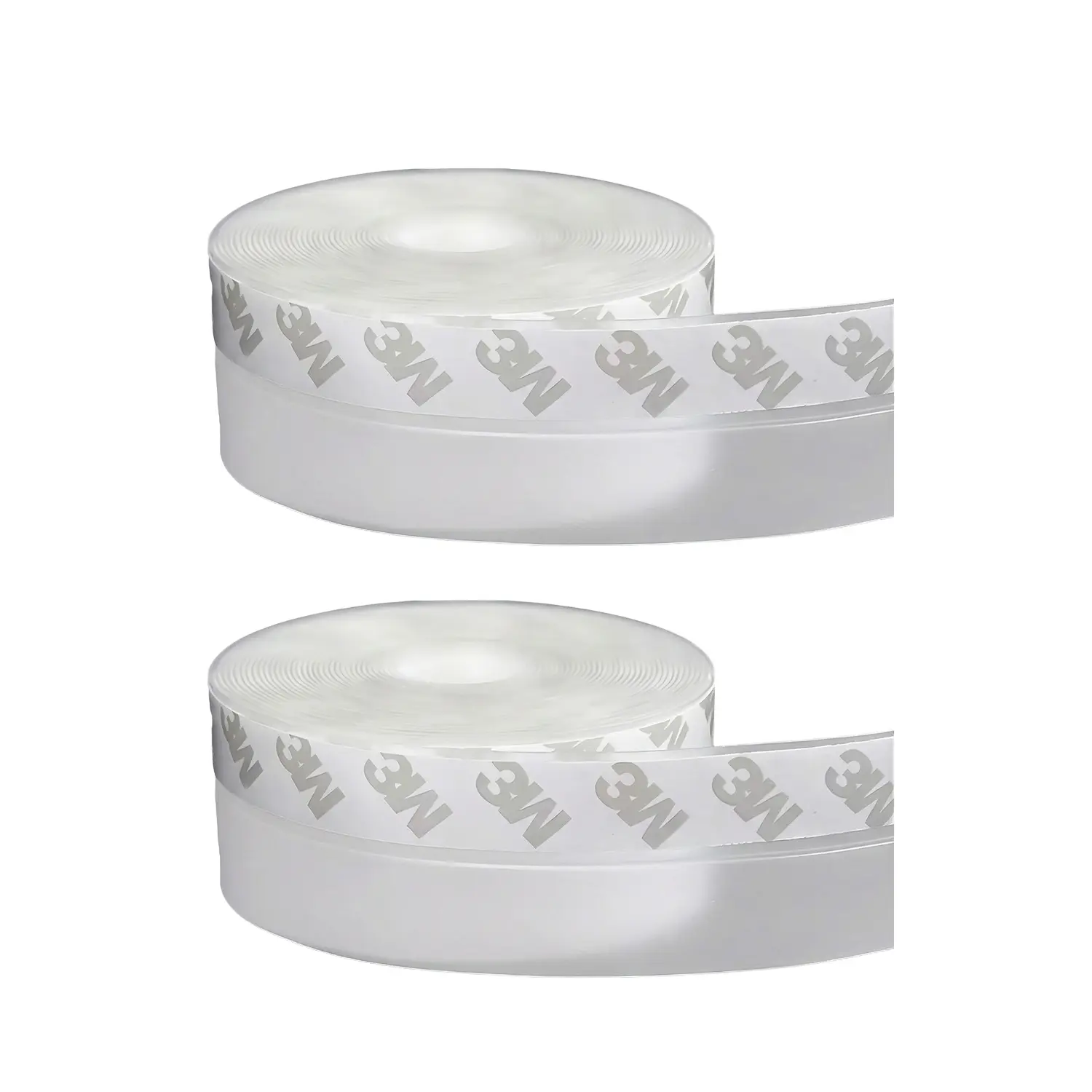 2 Pack Transparent Silicone Door Weather Stripping, Self Adhesive Seal Strip for Door Window Shower Glass, Draft Stopper Insulation Tape, Waterproof Soundproof Dustproof Gap Sealing Tape,  16.4FT (5M) x 1.38in (35MM)