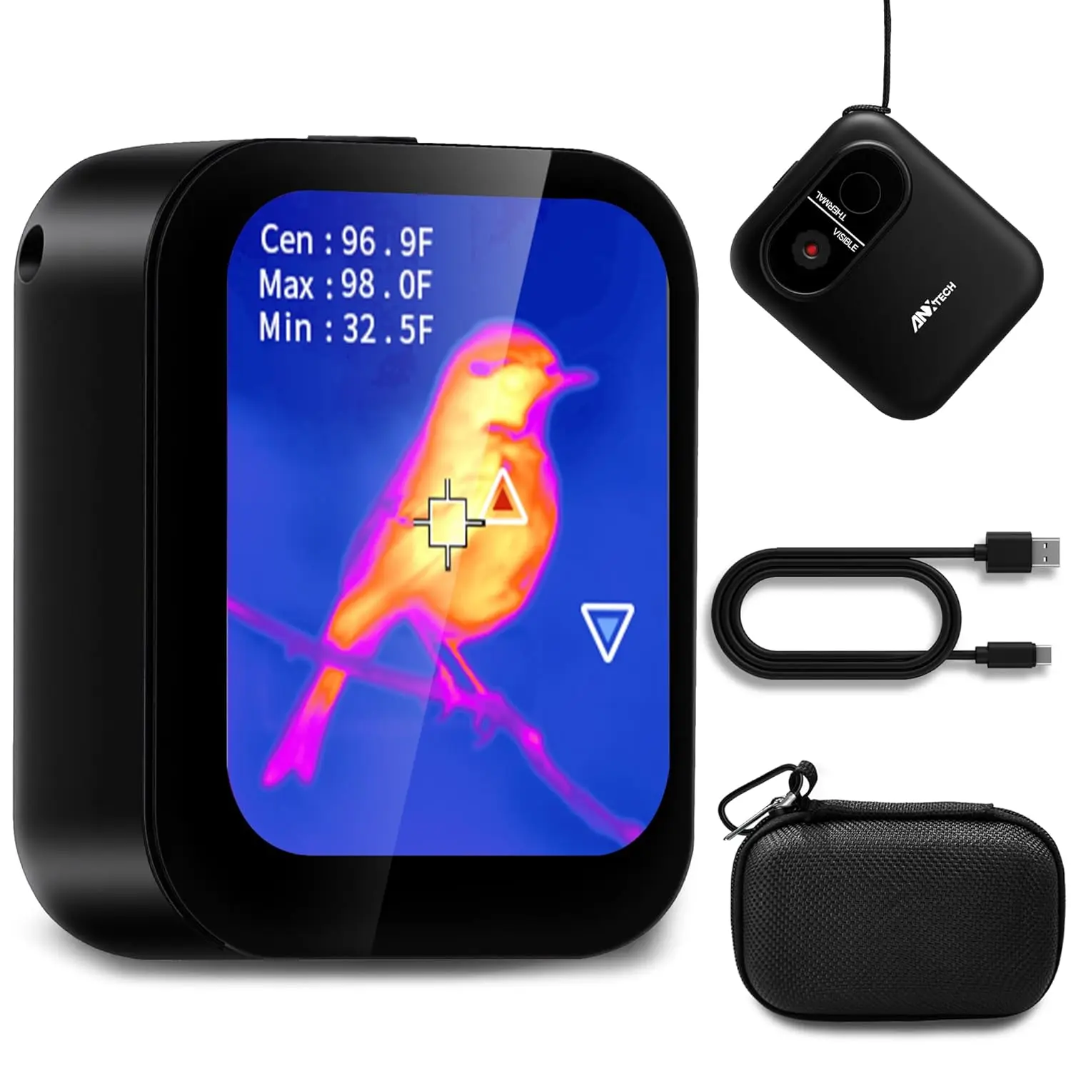 Small Thermal Imaging Camera for Beginner – Mini Thermal Imager for Home Inspection, Infrared Hidden Camera Detector Gadget 80×60 IR Resolution thermal  camera