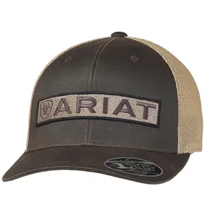 Ariat Men's Brown Mesh Back Snapback Patch Cap Hat