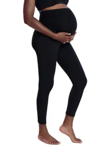 Essential Stretch Secret Fit Over the Belly Maternity Leggings - Ultra-Comfortable  Full-Length Design for Pregnancy Support
