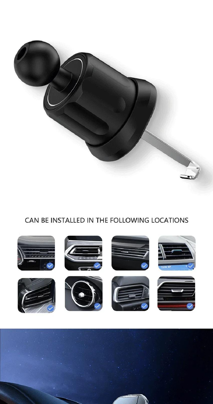 Car phone holder infrared sensing  intelligent rhythm wireless charging can jump according to the sound waves Add rhythmic color light function to move with music car  Accessories Automatic Mount Retractable Stand Adjustable Cellphone Clip