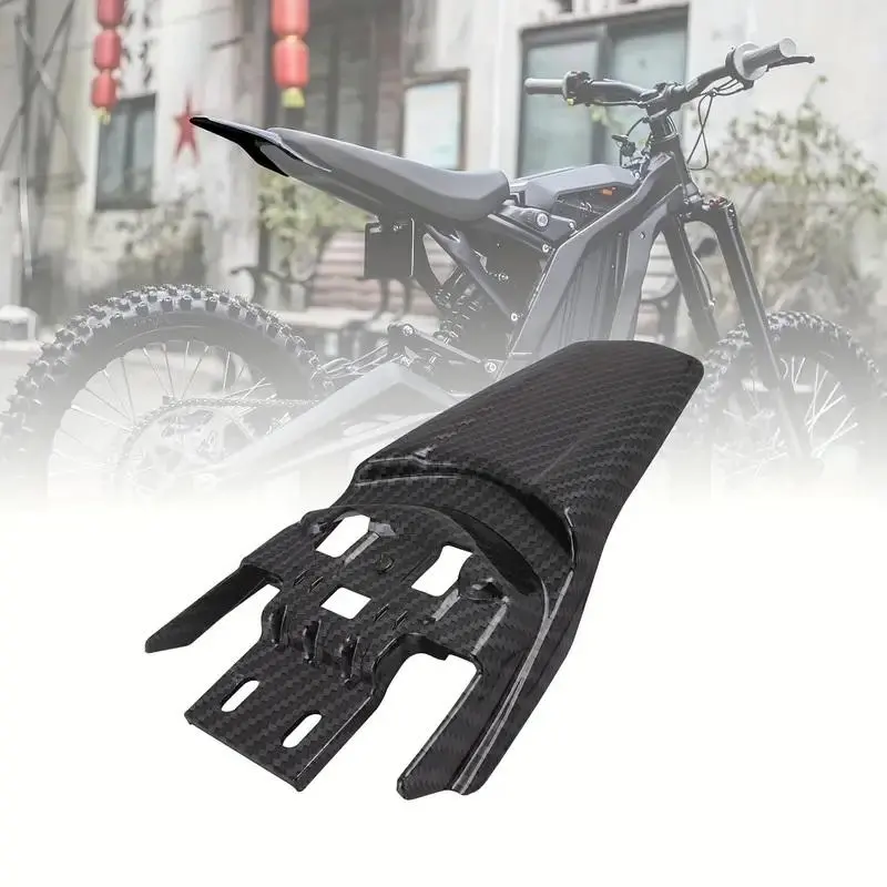 Sur Ron Motorcycle Rear Fender Replacement Simulated Carbon Fiber Mud Guard Fender Mudguard for Sur Ron X S Segway X160 X260 Electric Dirt Bike Motor Parts Accessories