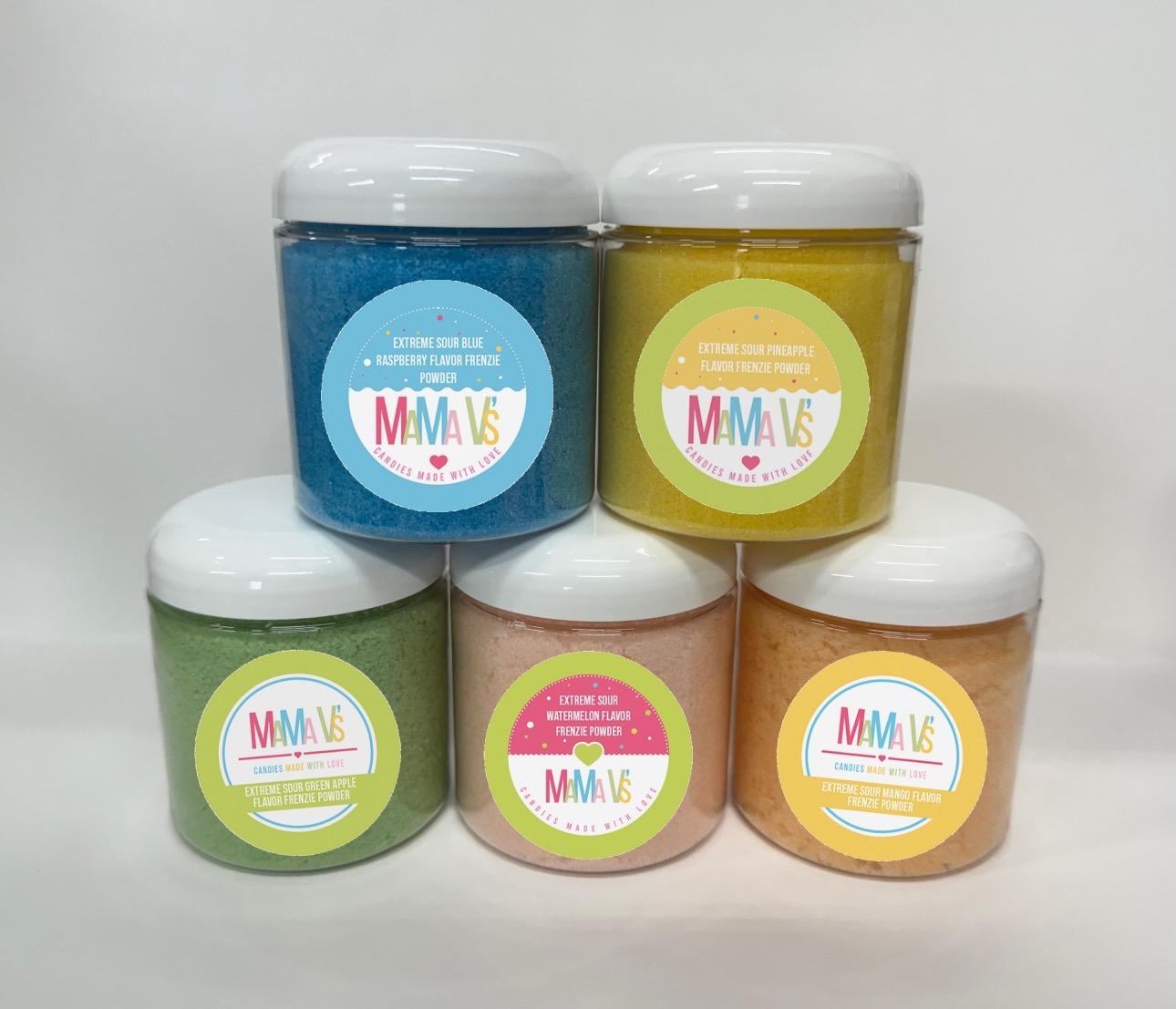 FLAVOR FRENZIE POWDER- MAMA V'S VIRAL– Extreme Sour, Sweet, Sour, INSANE Flavor! Perfect for Candy, Snacks, Fruit & Rim Dips - TikTok Viral Favorite