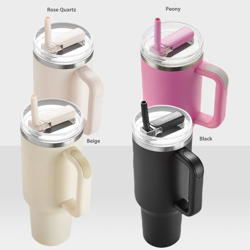 DIPESI 2-Piece 40 oz Replacement Cup Lids for Stanley Flip Top Straw Spill and Leak Lids Kitchen Essentials Drink Lids